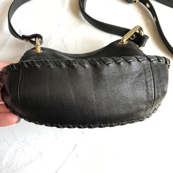 Cynthia Rowley Black Leather Phoebe Crossbody Bag - Picture 7 of 8